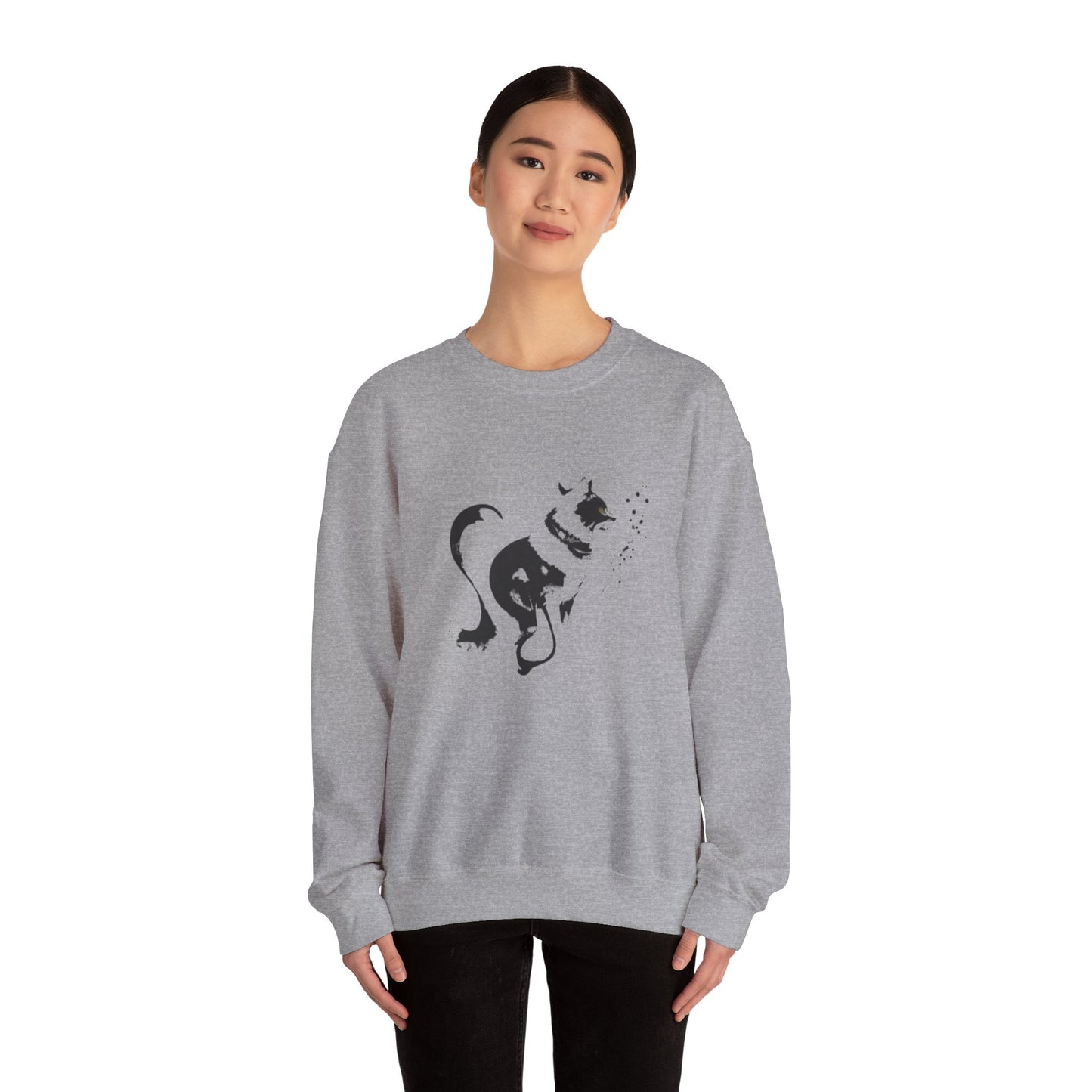 Whiskers in strokes Unisex Heavy Blend™ Crewneck Graphic Sweatshirt