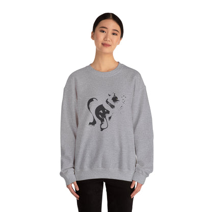 Whiskers in strokes Unisex Heavy Blend™ Crewneck Graphic Sweatshirt