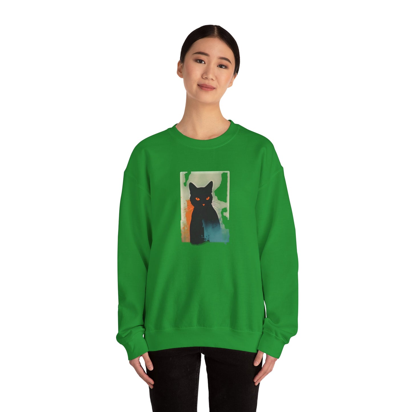 Grace in Purr Unisex Heavy Blend™ Crewneck Graphic Sweatshirt