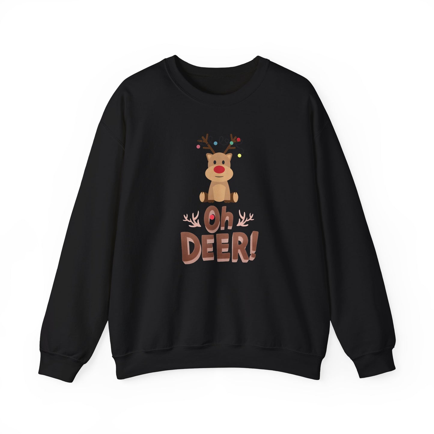 Oh Deer, Tangled Cheer Unisex Crewneck Christmas Sweatshirt