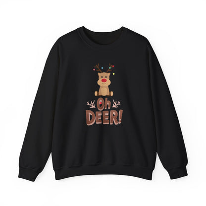 Oh Deer, Tangled Cheer Unisex Crewneck Christmas Sweatshirt