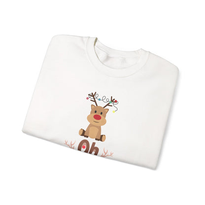 Oh Deer, Tangled Cheer Unisex Crewneck Christmas Sweatshirt
