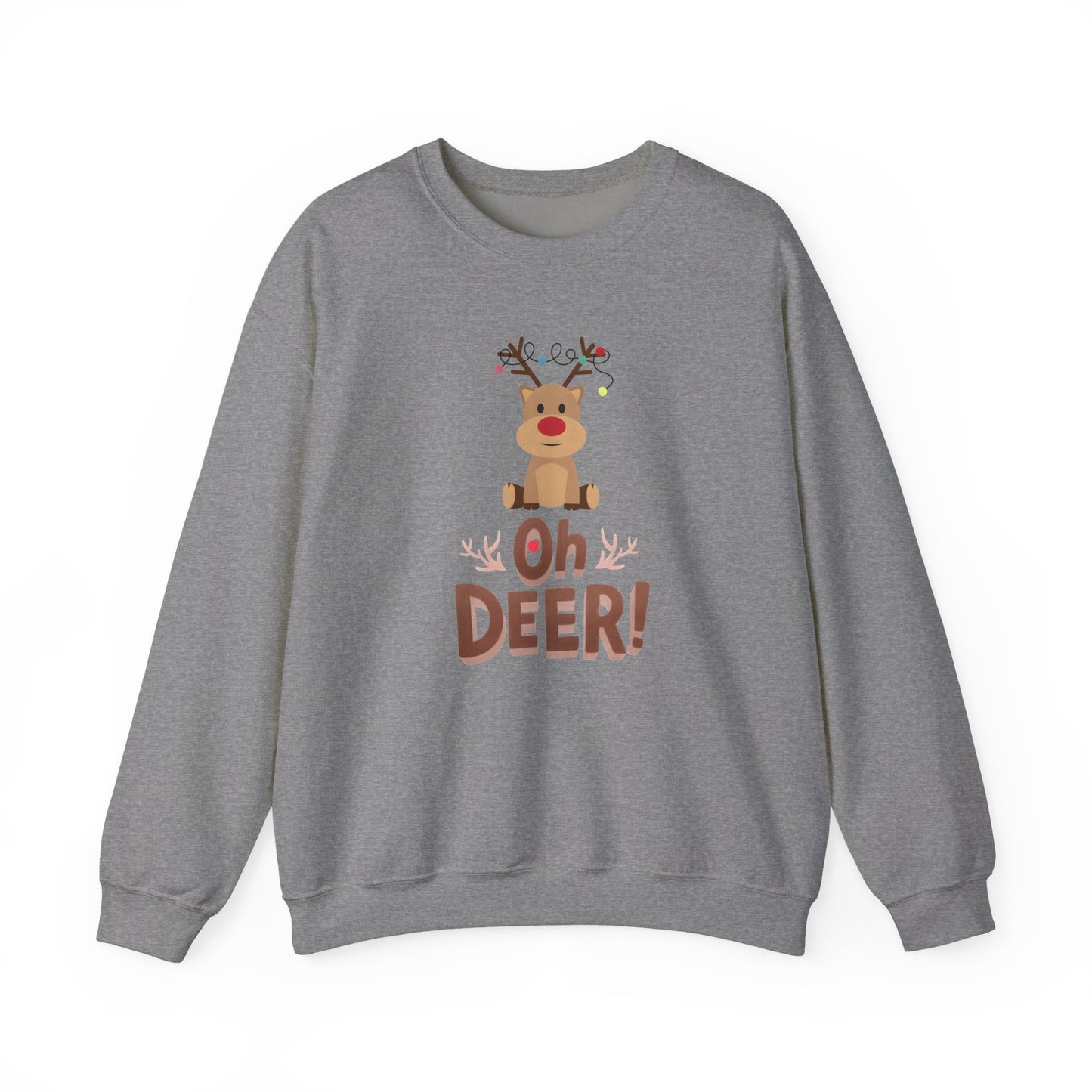 Oh Deer, Tangled Cheer Unisex Crewneck Christmas Sweatshirt