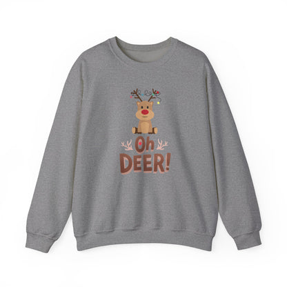 Oh Deer, Tangled Cheer Unisex Crewneck Christmas Sweatshirt