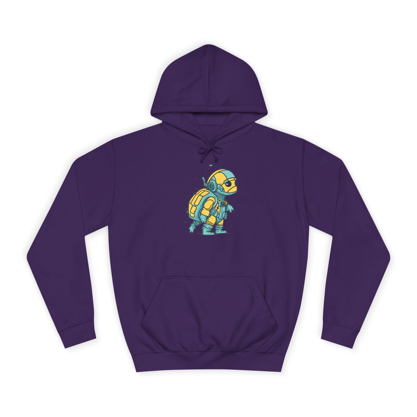 Cosmic Voyager Turtle Unisex College Hoodie