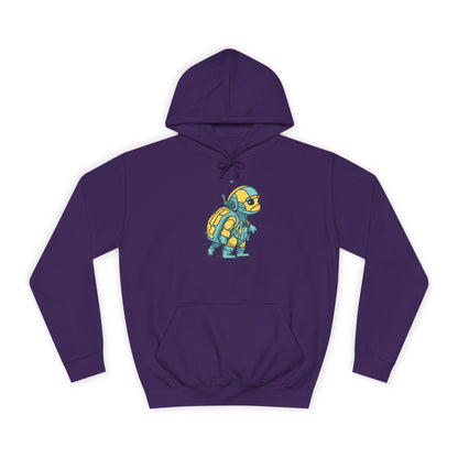 Cosmic Voyager Turtle Unisex College Hoodie
