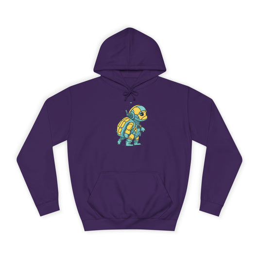Cosmic Voyager Turtle Unisex College Hoodie