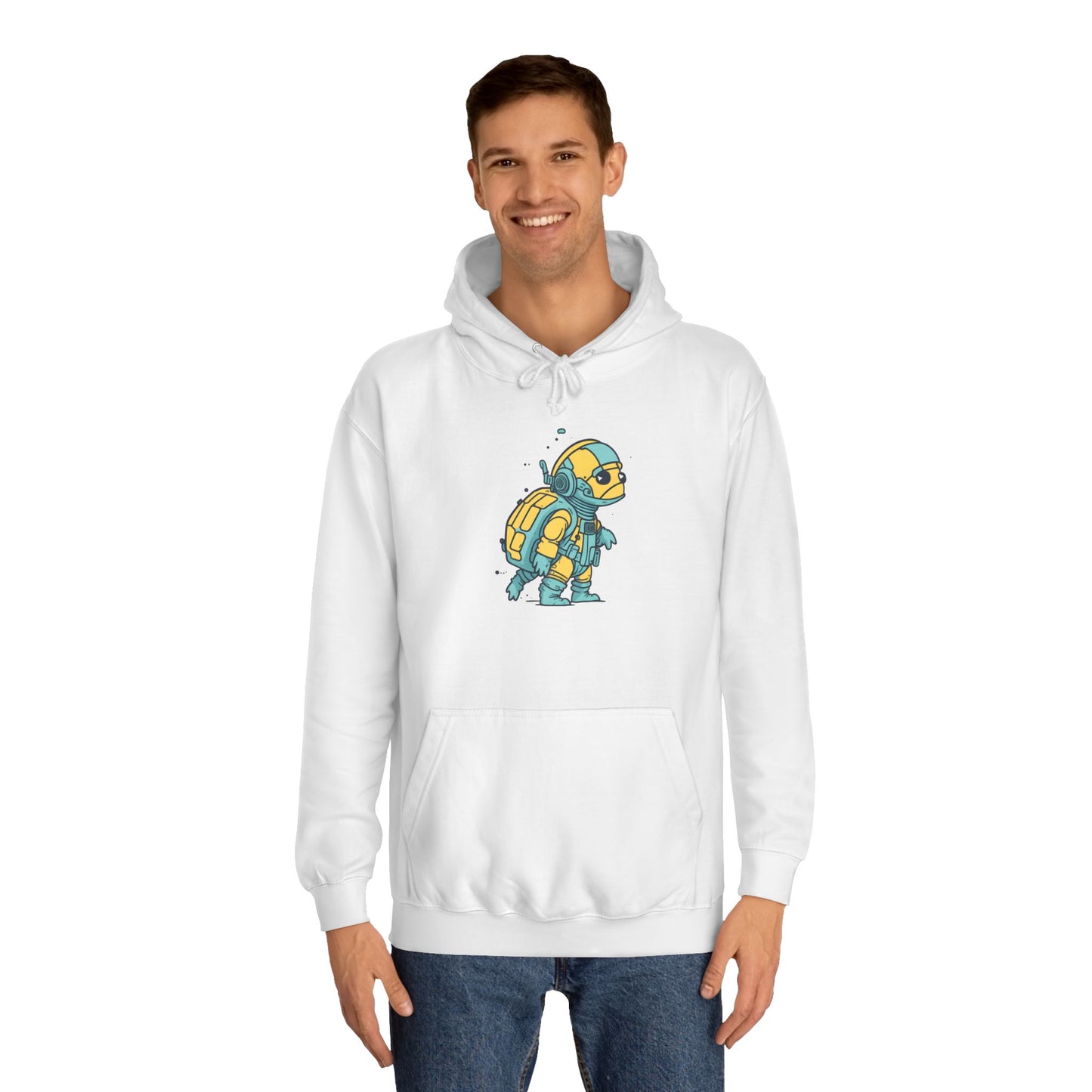 Cosmic Voyager Turtle Unisex College Hoodie