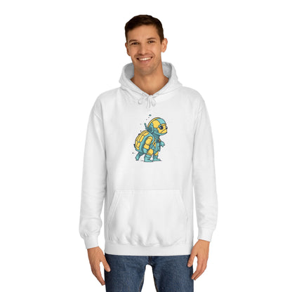 Cosmic Voyager Turtle Unisex College Hoodie