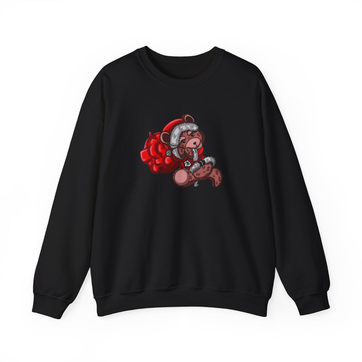 Jolly Paws Santa Bear Unisex Crewneck Christmas Sweatshirt