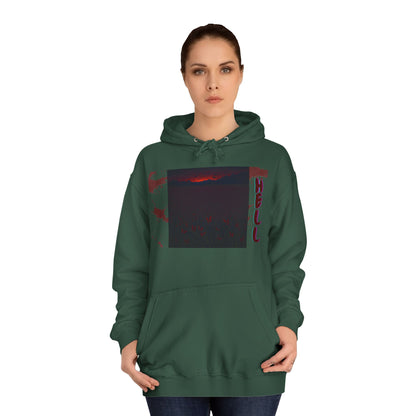 Hell or Paradise Graphic Unisex College Hoodie