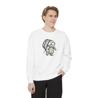 Celestial Explorer Turtle Unisex Garment-Dyed Sweatshirt