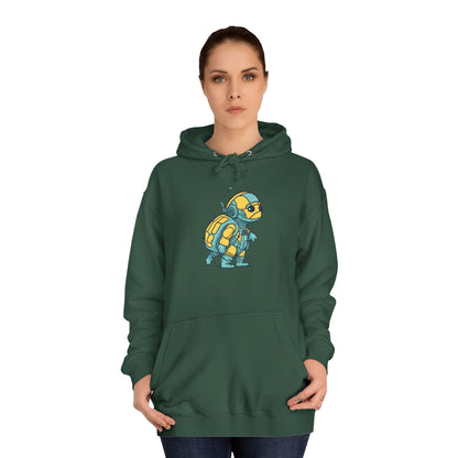 Cosmic Voyager Turtle Unisex College Hoodie