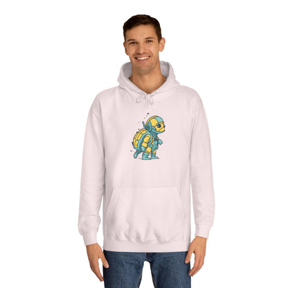 Cosmic Voyager Turtle Unisex College Hoodie
