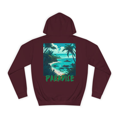 Hell or Paradise Graphic Unisex College Hoodie