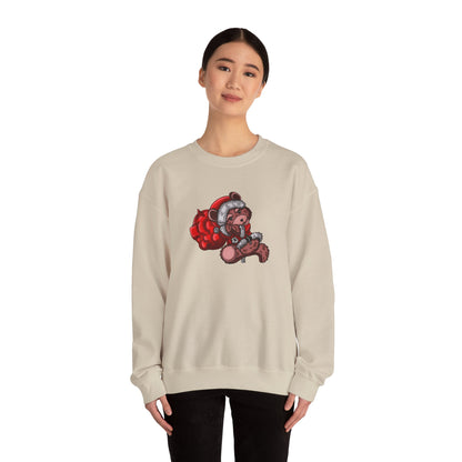 Jolly Paws Santa Bear Unisex Crewneck Christmas Sweatshirt
