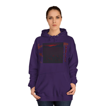 Hell or Paradise Graphic Unisex College Hoodie