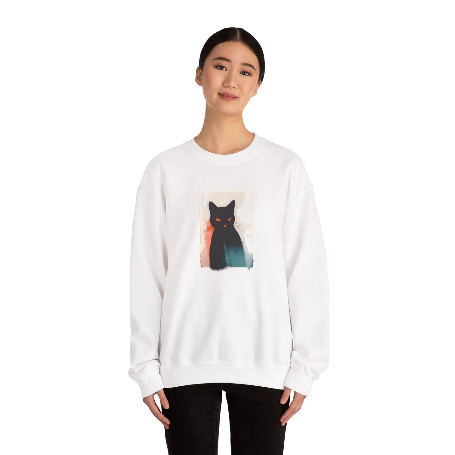 Grace in Purr Unisex Heavy Blend™ Crewneck Graphic Sweatshirt