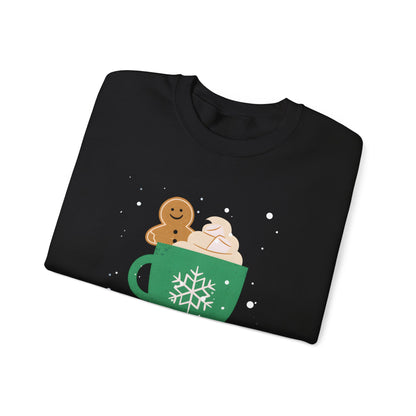 Gingerbread & Cocoa Comfort Sweatshirt Unisex Crewneck Christmas Sweatshirt