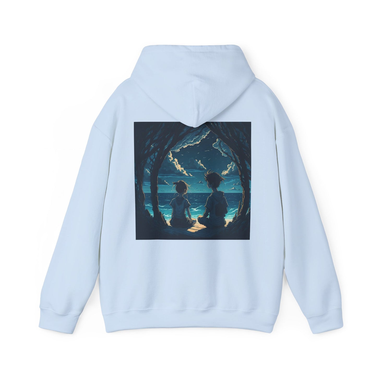 Tranquil graphic Unisex Heavy Blend Hooded Sweatshirt