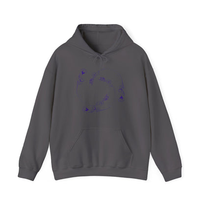 Swirling flower Unisex Heavy Blend Hooded Sweatshirt
