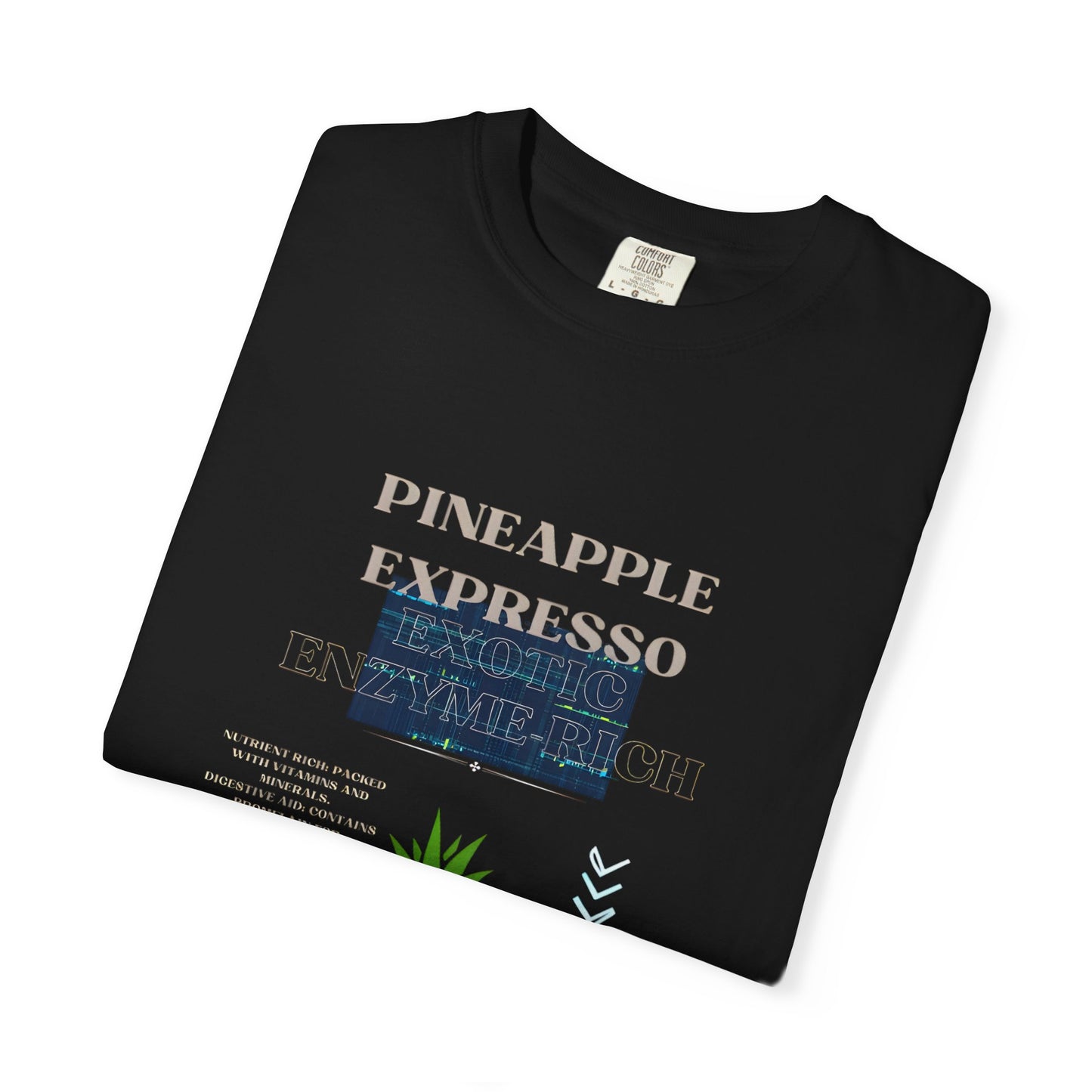 Pineapple Expresso Graphic Unisex Garment-Dyed T-shirt